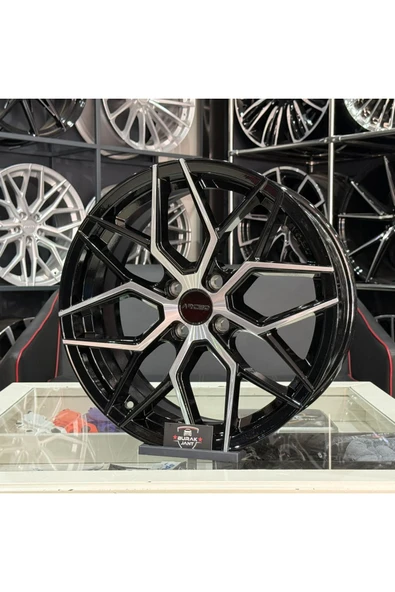 arceo 17 İNÇ 4X100 ARCEO M02 VALENCİA BLACK DİA. JANT TAKIMI (4ADET) - Resim 3