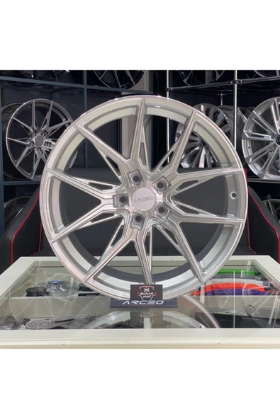 arceo 18 İNÇ 5X112 ARCEO MARSİLYA SİLVER JANT MODELİ 4 ADET UYUMLU - 1