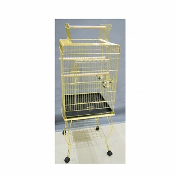 EuroGold Sehpalı Papağan Kafesi Gold 51x51x129 Cm