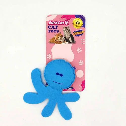 EuroCat Toys Peluş Ahtapot Kedi Oyuncağı