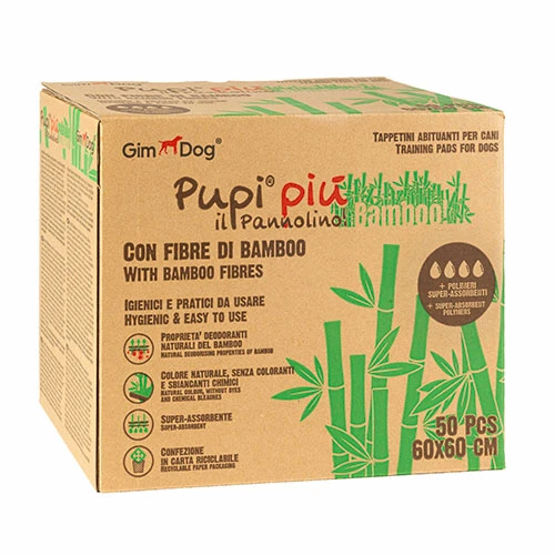 GimDog Pupi Piu Bambu Köpek Çiş Pedi 50'li 60x60 Cm