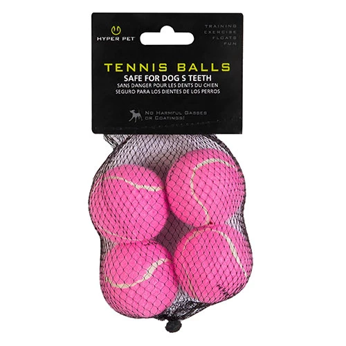 Hyper Pet 4'lü Pembe Tenis Topu Küçük Boy 4,5 Cm