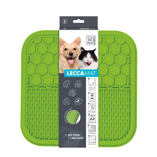 M-Pets Lecca Kedi ve Köpekler İçin Yavaş Beslenme Ödül Matı Large Yeşil 30x30 Cm