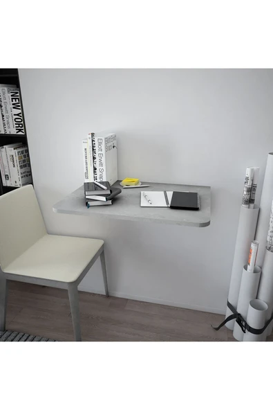 Dmm-11 Duvara Monte Masa Çalışma Yemek Masası Duvardan Açılan Montaj Monteli Masa - Resim 3