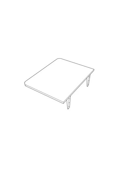 Dmm-11 Duvara Monte Masa Çalışma Yemek Masası Duvardan Açılan Montaj Monteli Masa - Resim 6