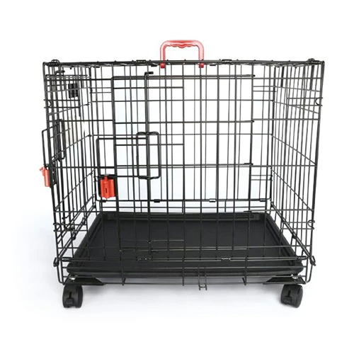M-Pets Voyager Tekerlekli 2 Kapılı Köpek Kafesi Small Siyah 61x46x48 Cm