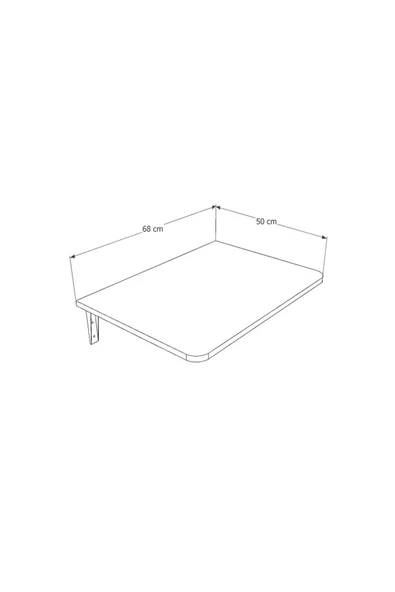Dmm-12 Duvara Monte Masa Çalışma Yemek Masası Duvardan Açılan Montaj Monteli Masa - Resim 7