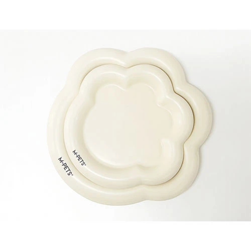 M-Pets Pawsy Seramik Kedi ve Köpek Mama Kabı Beyaz 100 Ml