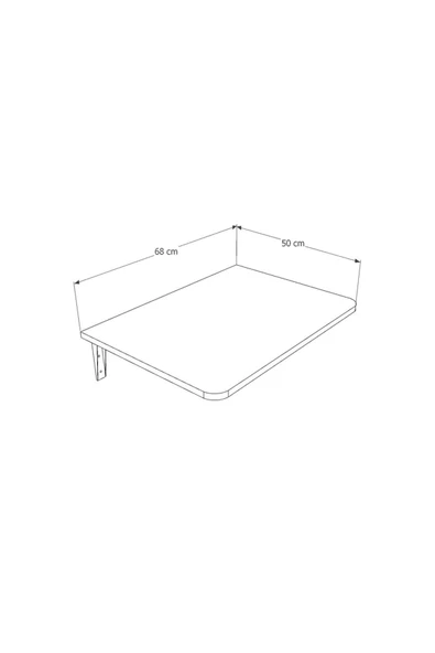 Dmm-11 Duvara Monte Masa Çalışma Yemek Masası Duvardan Açılan Montaj Monteli Masa - Resim 5
