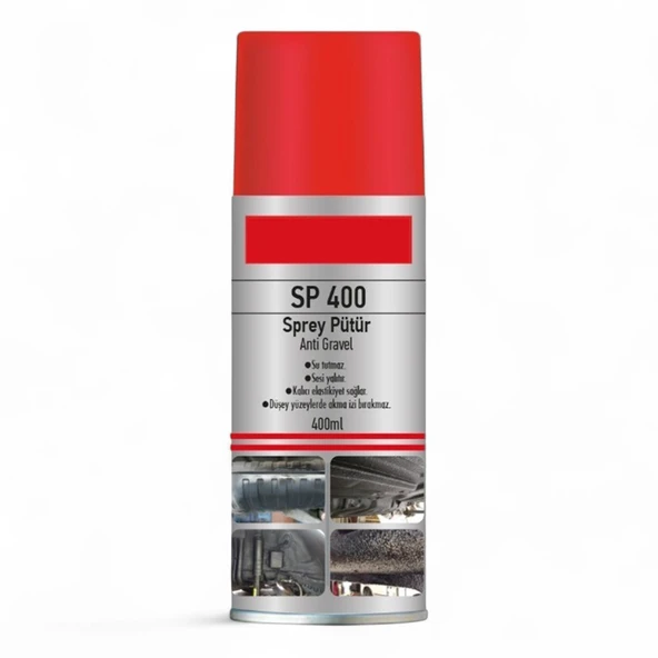 Anti Gravel Sprey Pütür Su Tutmaz Ses Yalıtımlı Boyanabilir Kaplama Araç Araba Çamurluk Koruma 400ml - 2