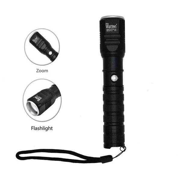 Şarjlı Pilli Zoomlu El Feneri  Wt-087 ürün görseli 1