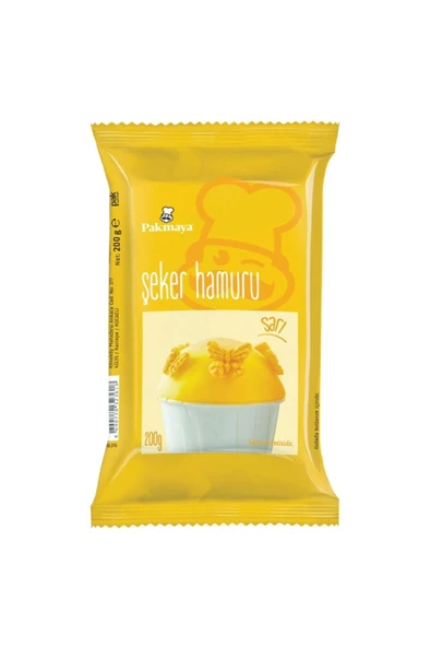 Pakmaya Şeker Hamuru 200 Gr Sarı Renk ürün görseli