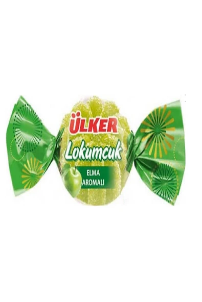 Ülker Lokumcuk Elmalı Yumuşak Şeker 1kg X 5 Adet ürün görseli 1