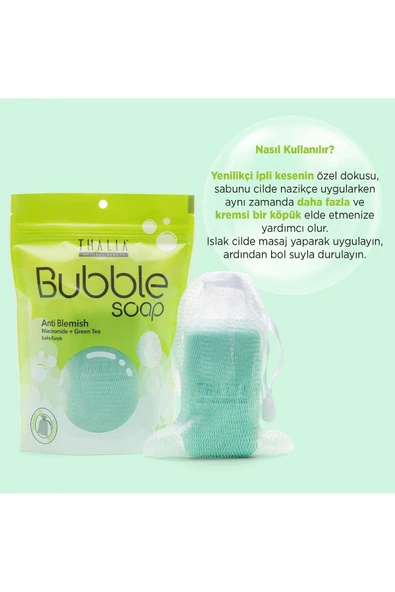 Thalia Leke Gidermeye & Canlandırmaya Yardımcı Niacinamide ve Yeşil Çay Özlü Lifli Sabun 140gr - 4