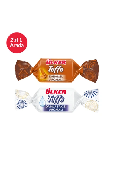 Ülker Toffe Şeker Karışık (Karamel, Damla Sakızlı) 500 Gr