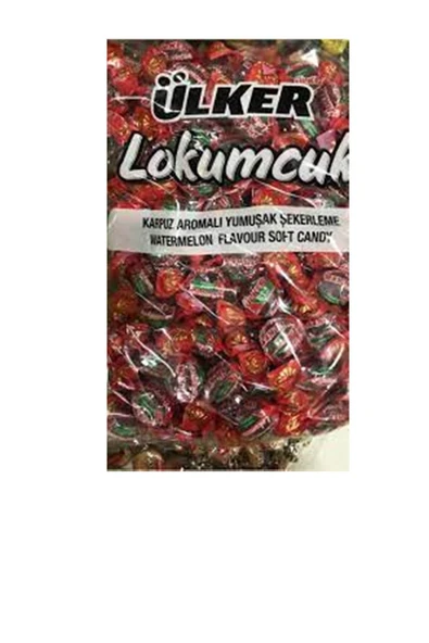 Ülker Lokumcuk Karpuz Aromalı Yumuşak Şekerleme 1 kg ürün görseli 1