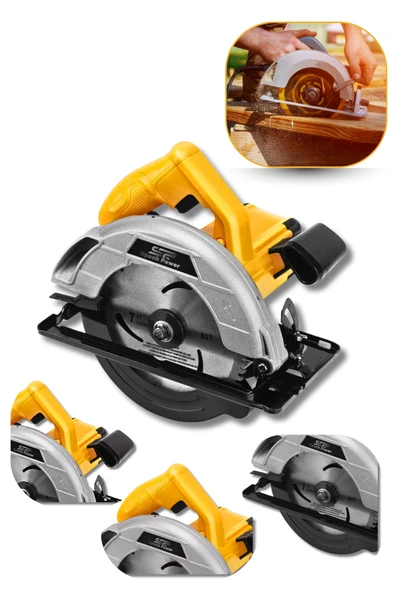 Spech Power Germany Model Professional Bakır Sargılı 185 mm Açılı Ahşap Sunta Kesme Daire Testere