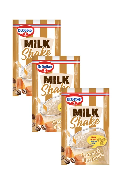Dr. Oetker Dr Oetker Karamelli Kahveli Milkshake Toz Karışımı 3'lü
