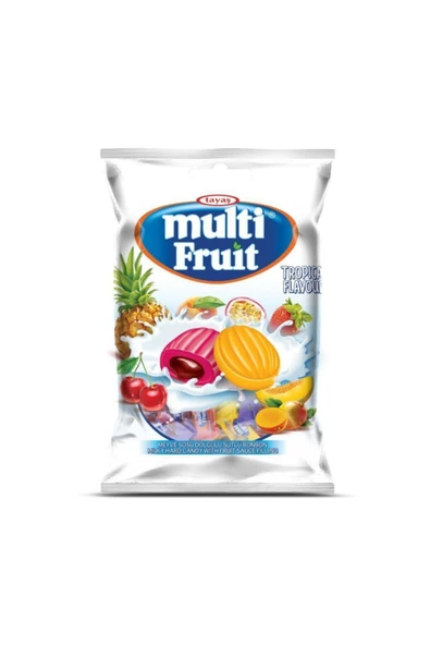 TAYAŞ Multi Fruit Sütlü Ve Meyve Sosu Dolgulu Sütlü Bonbon 500 Gr. ürün görseli