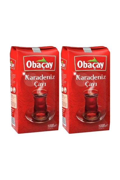 Obaçay Oba Çay Karadeniz Çayı 1000 Gr X 2 PAKET = 2000 Gr