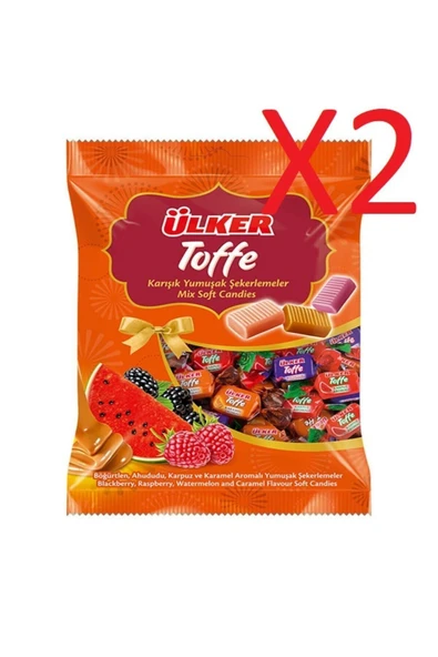 Ülker Karışık Meyvveli Toffe 350 G X 2 Li Paket - 1