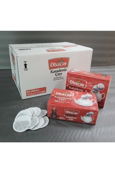 Obaçay Demlik Poşet Karadeniz Çayı 3.2gr 48 Adet 6 Paket - 3