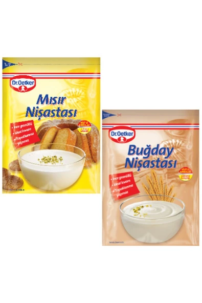 Dr. Oetker Mısır ve Buğday Nişastası 150 gr Mısır 150 gr Buğday Nişastası ürün görseli 1