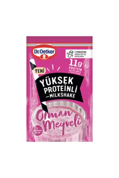 Dr. Oetker Dr.Oetker Orman Meyveli Yüksek Proteinli Milkshake 15 G ( 5 ADET ) ürün görseli 1