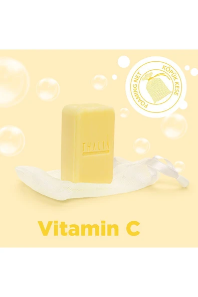 Thalia Canlandırmaya Yardımcı Vitamin C & Collagen lifli Sabun 140gr - 3