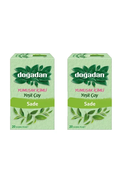 Doğadan 20'li Yumuşak Içimli Yeşil Çay Sade X 2 Adet - 2