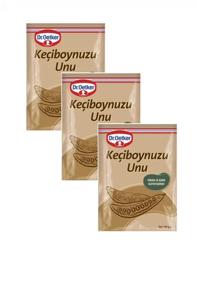 Dr. Oetker Keçiboynuzu Unu 100 gr. x 3 Adet ürün görseli