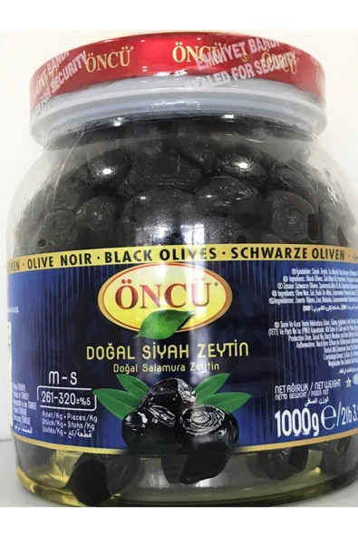 Öncü Siyah Zeytin 261-320 M-s 1000g ürün görseli