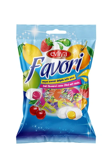 Evliya Şekerleme Favori Meyve Aromalı Toffe Şeker 350 gr - 3