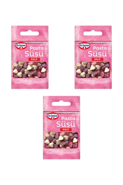 Dr. Oetker Pasta Süsü Kalp 3'lü Set ürün görseli