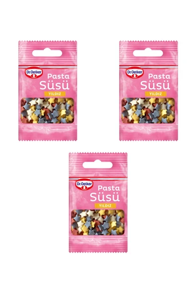 Dr. Oetker Pasta Süsü Yıldız 3'lü Set ürün görseli