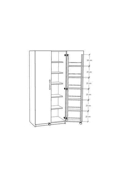 Mutfak Kiler Dolabı Mk-03 - 5