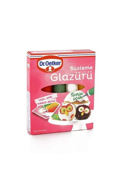 Dr. Oetker Süsleme Glazürü 4 Çeşit X 19 Gr. - Resim 2