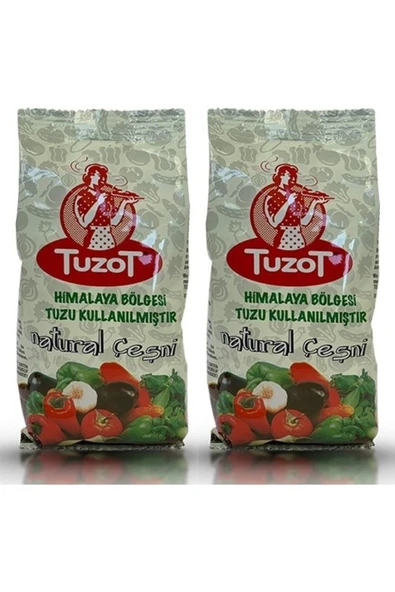 TUZOT 2'li Set Natural Baharat Sebze Çeşnisi 170 gr