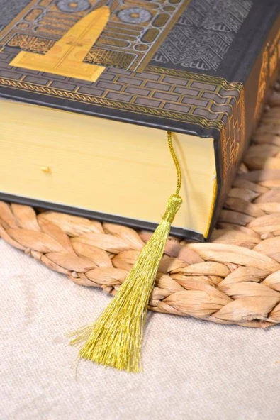 İri Yazılı Kur’an-ı Kerim Kabe Desenli – 17x24 cm  604 Sayfa  Pileksi Ayraç Hediyeli - Resim 5