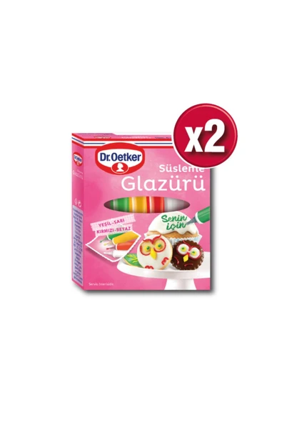 Dr. Oetker Süsleme Glazürü 19x4 G X 2 Adet - 2