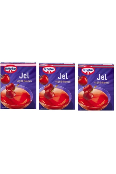 Dr. Oetker Dr.oetker Jel Vişne Aromalı 100 Gr X 3 Adet ürün görseli 1
