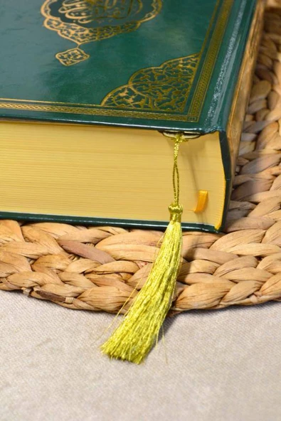 İri Yazılı Kur’an-ı Kerim Yeşil – 17x24 cm  604 Sayfa  Pileksi Ayraç Hediyeli - Resim 5