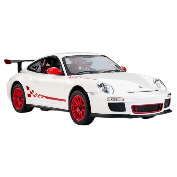 Rastar 1:14 Porsche 911 RS Uzaktan Kumandalı Araba Beyaz 2.4 Ghz Işıklı Spor Araba - 2