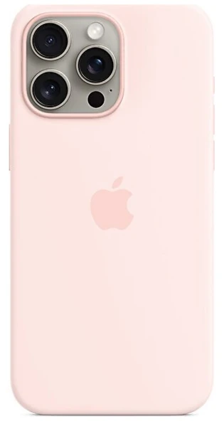 Apple iPhone 15 Pro Max MagSafe Silikon Kılıf Uçuk Pembe - MT1U3ZM/A