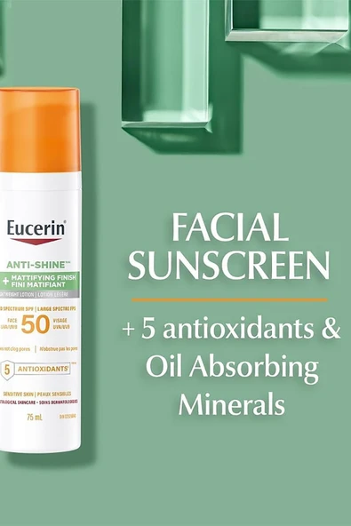 Eucerin Anti-Shine SPF50 Yüz Güneş Kremi 75ML - 3