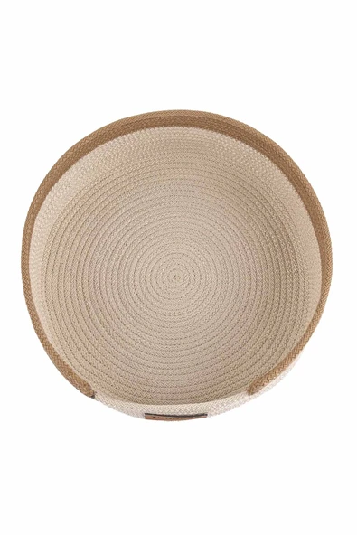 ÇOK AMAÇLI JÜT HASIR BÜYÜK BOY ORGANİZER SEPET - 3