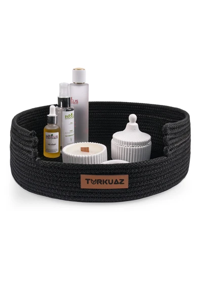 ÇOK AMAÇLI JÜT HASIR BÜYÜK BOY ORGANİZER SEPET - 6