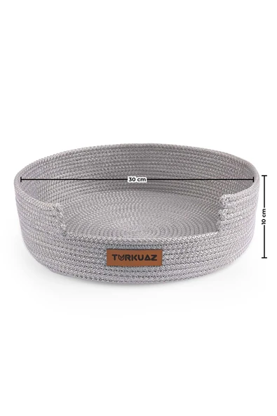 ÇOK AMAÇLI JÜT HASIR BÜYÜK BOY ORGANİZER SEPET - 12