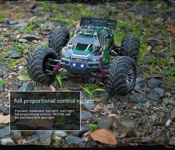 Xinlehong 1:16 Brushless Uzaktan Kumandalı Yüksek Hızlı Rc Araba 36km/s 2.4Ghz 4WD Usb Şarj Kırmızı - 6