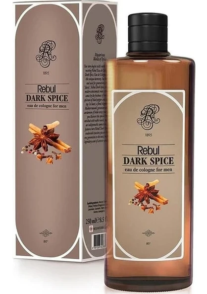 Rebul Dark Spice Kolonya Cam Şişe 250 ml ürün görseli 1
